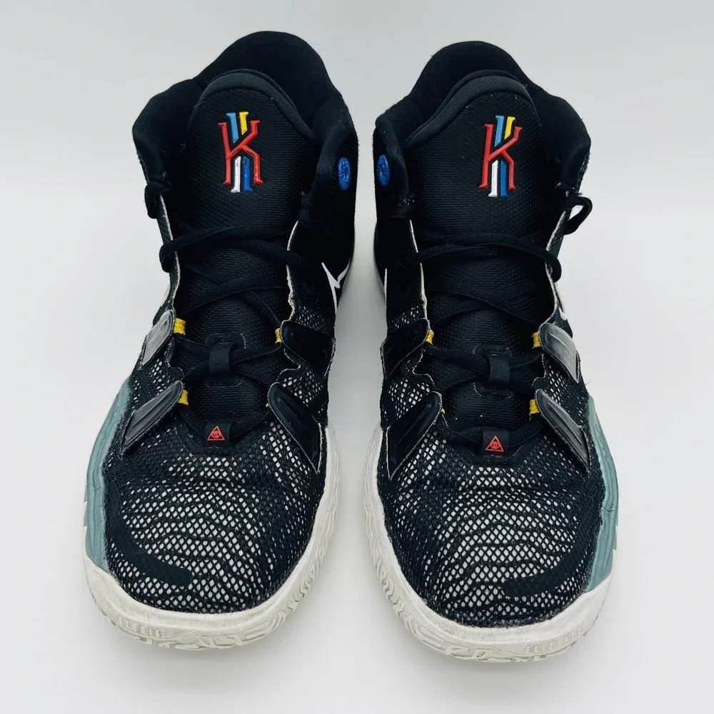 Nike Kyrie 7 Boys Basketball Shoes Sneakers Size 7Y Black White GS CT4080